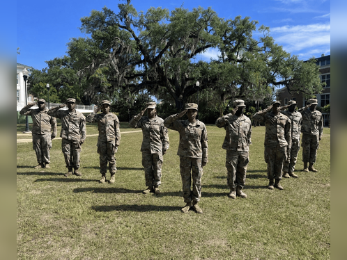 a group photo of FAMU ARMY ROTC Cadets in uniform a group photo of FAMU ARMY ROTC Cadets in uniform