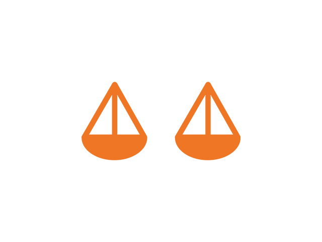icon of a Equal scales/ balance symbol